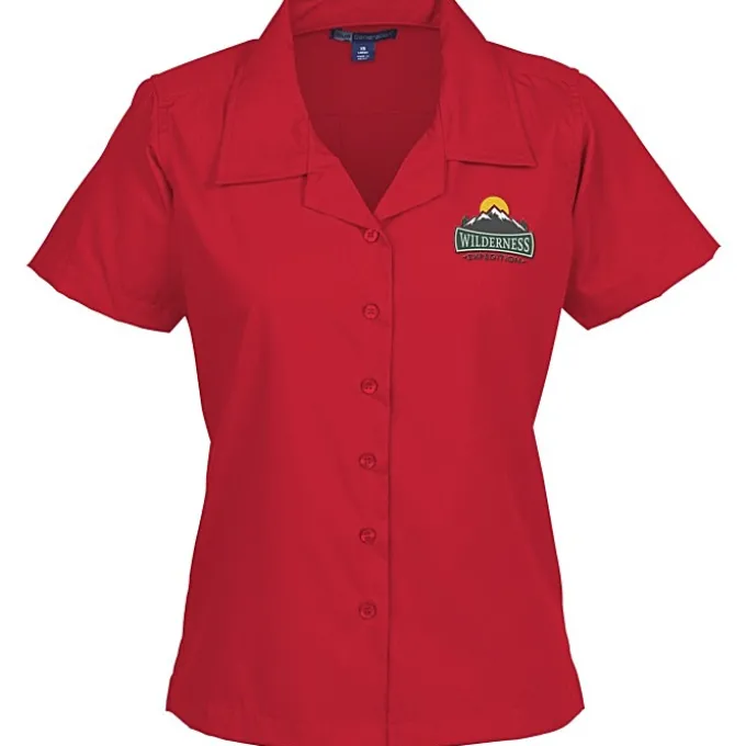 Stain Resist Poplin Camp Shirt - Ladies'