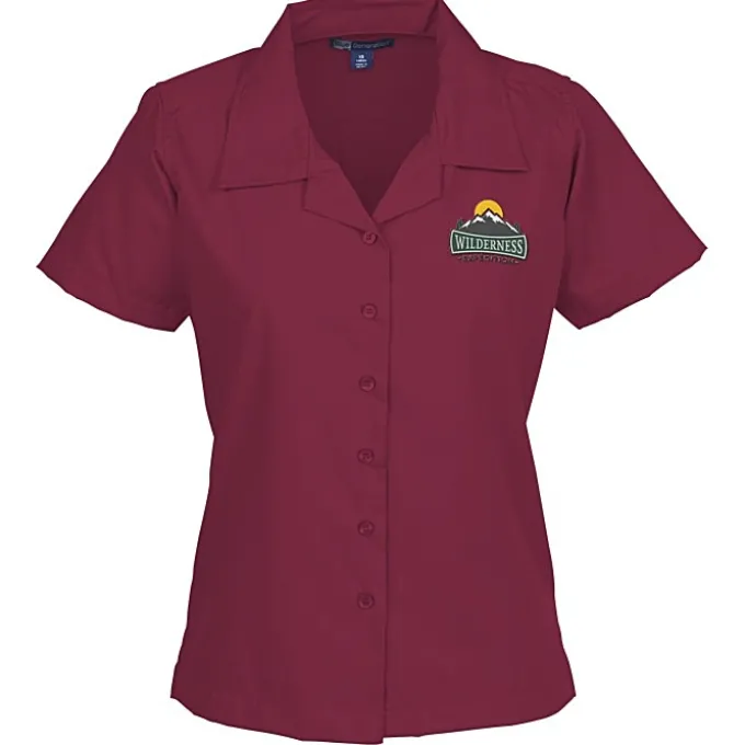 Stain Resist Poplin Camp Shirt - Ladies'