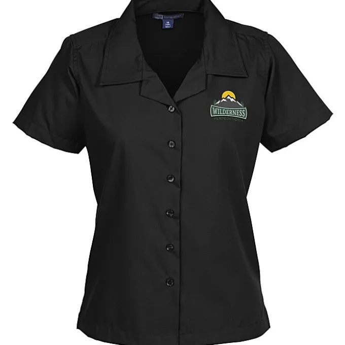 Stain Resist Poplin Camp Shirt - Ladies'