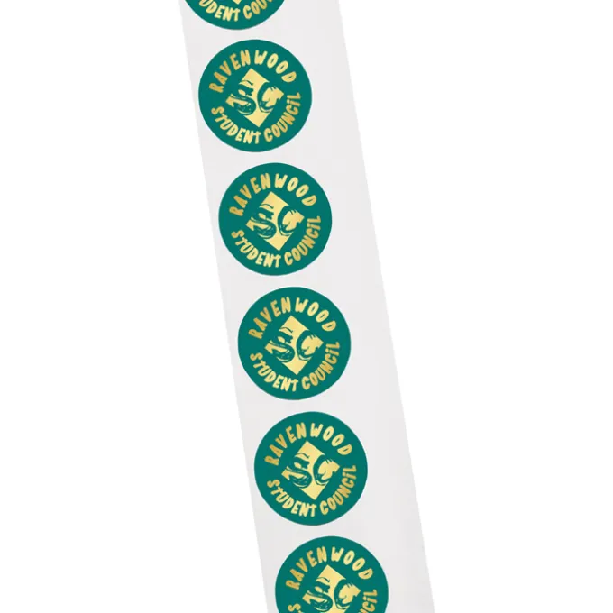 Stamped Seal by the Roll - Circle - 1 inch