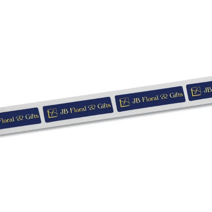 Stamped Seal by the Roll - Rectangle - 7/16 inches x 1-3/4 inches