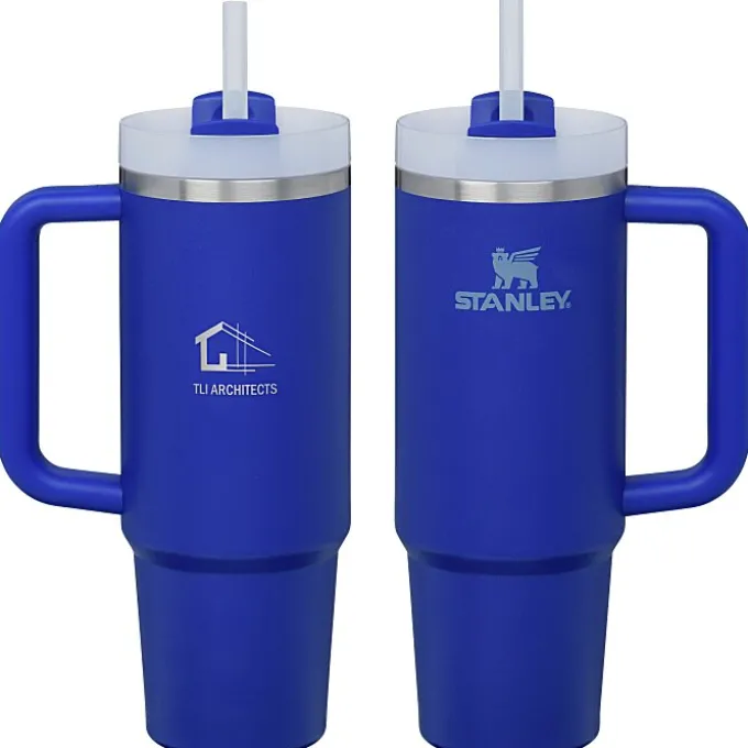 Stanley Quencher H2.0 FlowState Vacuum Mug with Straw - 30 oz - Laser Engraved