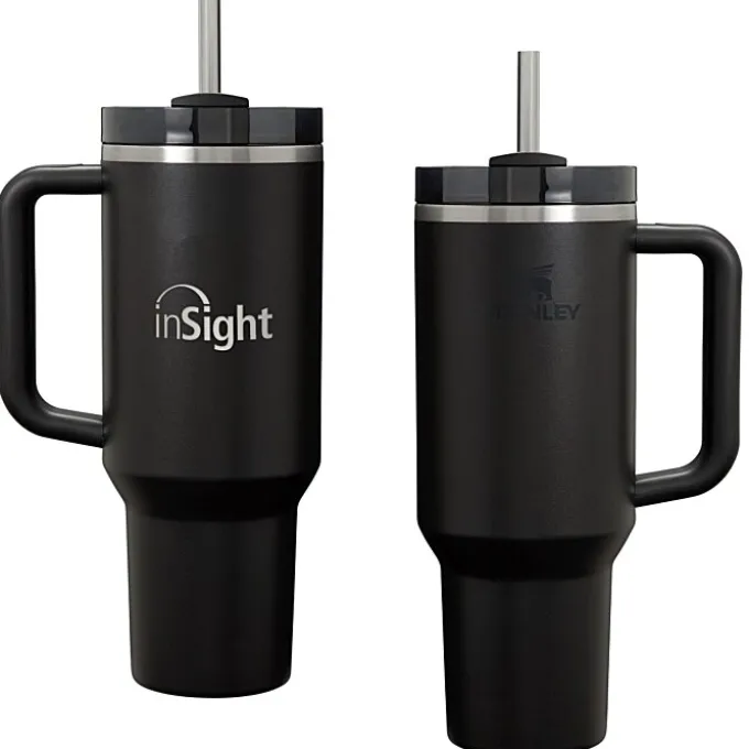 Stanley Quencher H2.0 FlowState Vacuum Mug with Straw - 40 oz - Laser Engraved