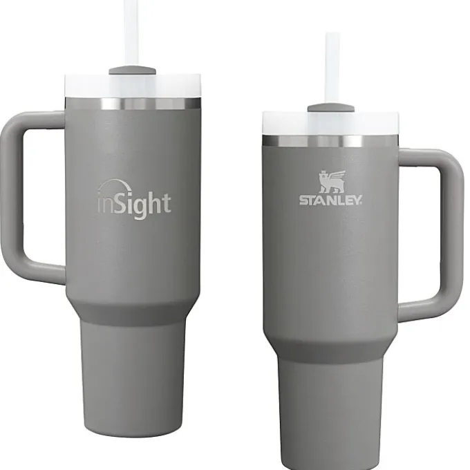 Stanley Quencher H2.0 FlowState Vacuum Mug with Straw - 40 oz - Laser Engraved