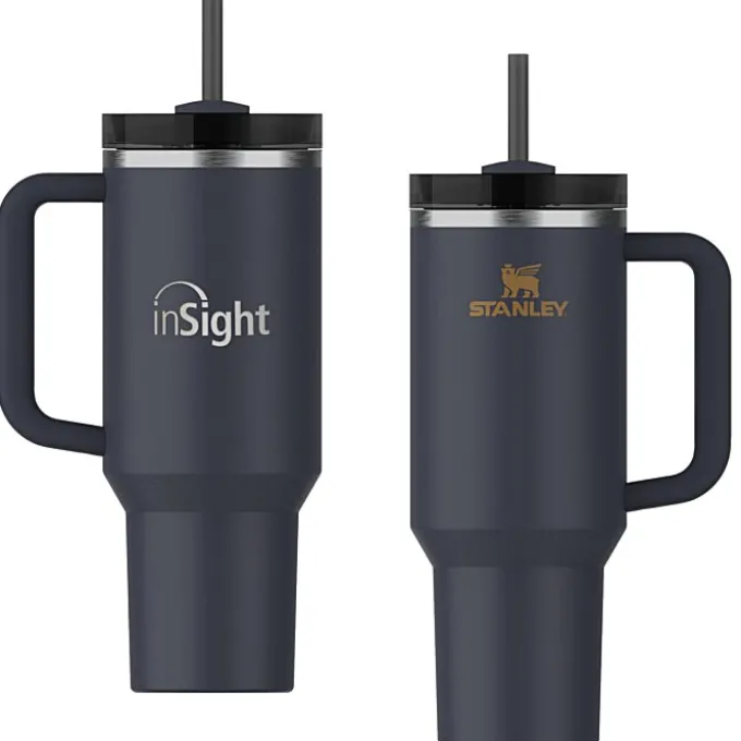 Stanley Quencher H2.0 FlowState Vacuum Mug with Straw - 40 oz - Laser Engraved