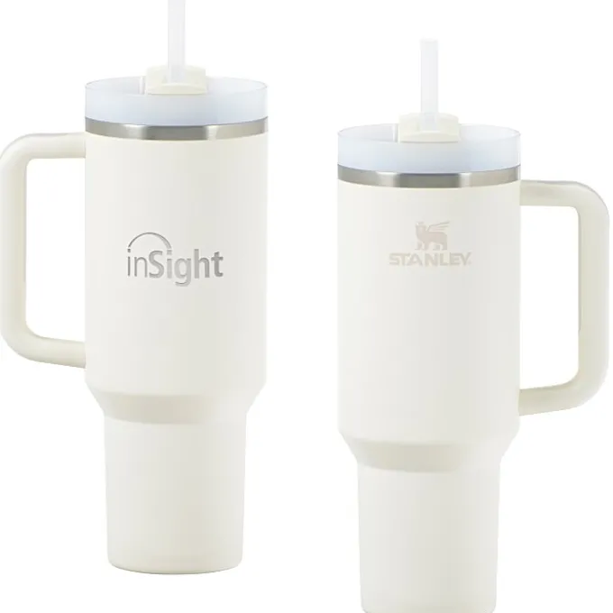 Stanley Quencher H2.0 FlowState Vacuum Mug with Straw - 40 oz - Laser Engraved