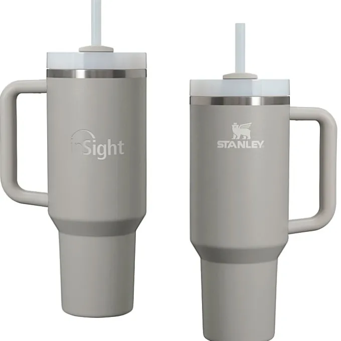 Stanley Quencher H2.0 FlowState Vacuum Mug with Straw - 40 oz - Laser Engraved