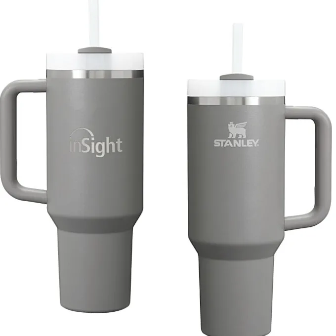 Stanley Quencher H2.0 FlowState Vacuum Mug with Straw - 40 oz - Laser Engraved