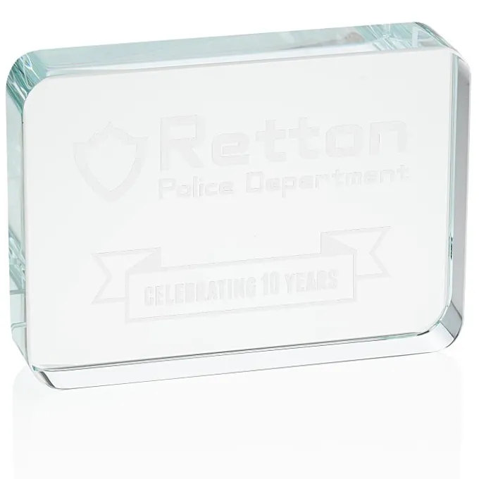 Starfire Paperweight - Rectangle - 24 hr