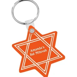 Star of David Soft Keychain - Translucent