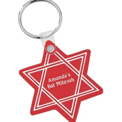 Star of David Soft Keychain - Translucent