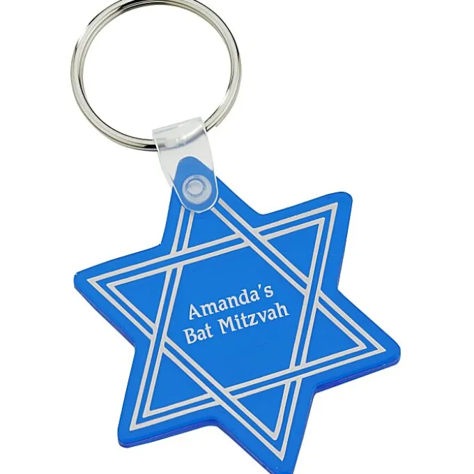 Star of David Soft Keychain - Translucent