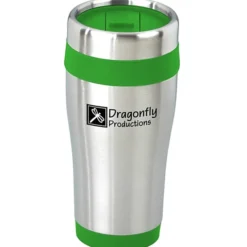 Steel Tumbler with Color Trim - 16 oz