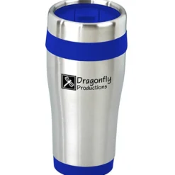 Steel Tumbler with Color Trim - 16 oz