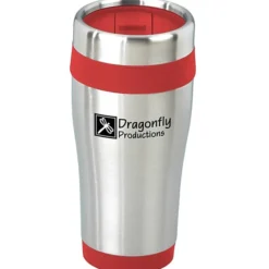 Steel Tumbler with Color Trim - 16 oz