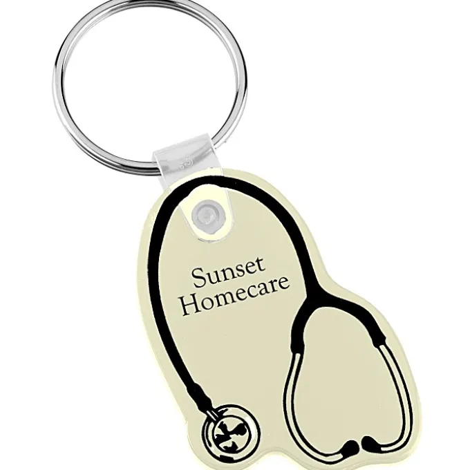 Stethoscope Soft Keychain - Opaque