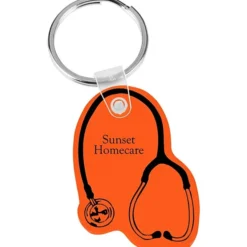 Stethoscope Soft Keychain - Translucent