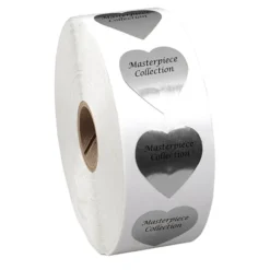Sticker by the Roll - Heart - 1-3/16 inches x 1-1/8 inches