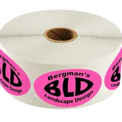Sticker by the Roll - Oval - 1-1/2 inches x 2-1/2 inches