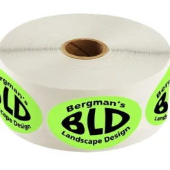 Sticker by the Roll - Oval - 1-1/2 inches x 2-1/2 inches