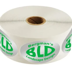 Sticker by the Roll - Oval - 1-1/2 inches x 2-1/2 inches