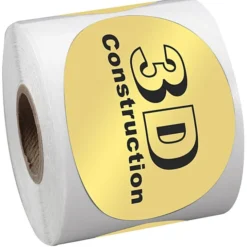 Sticker by the Roll - Oval - 2 inches x 3 inches