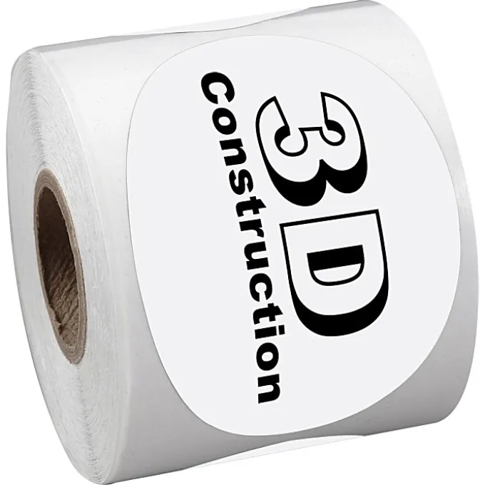Sticker by the Roll - Oval - 2 inches x 3 inches