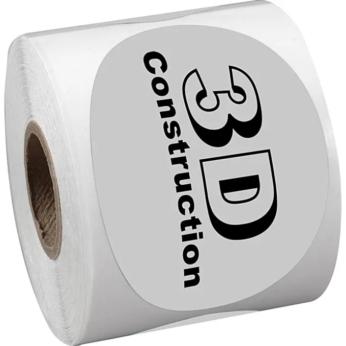 Sticker by the Roll - Oval - 2 inches x 3 inches