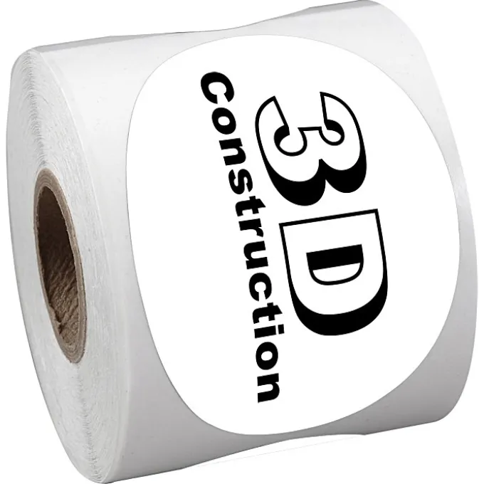 Sticker by the Roll - Oval - 2 inches x 3 inches
