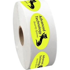 Sticker by the Roll - Oval - 1-1/16 inches x 2-1/8 inches