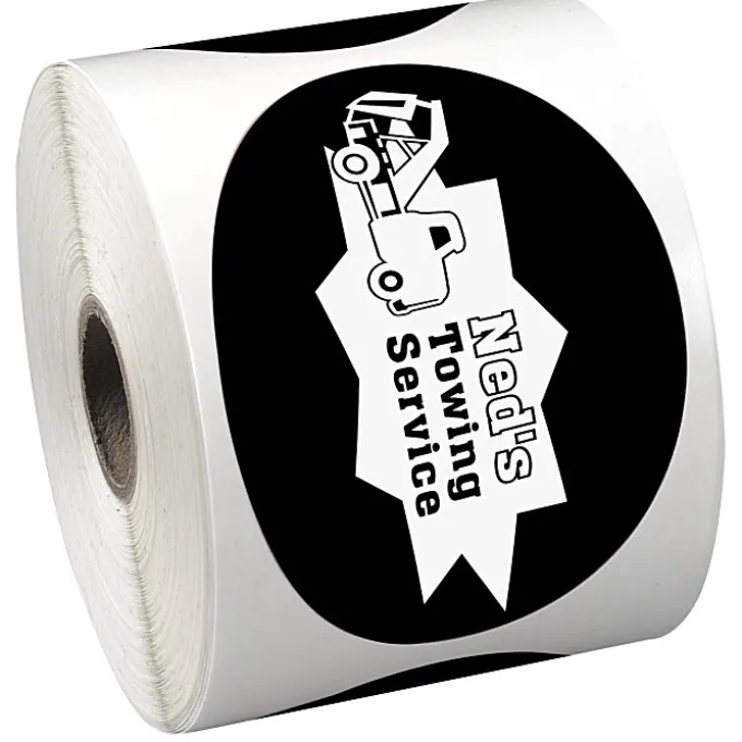 Sticker by the Roll - Oval - 2-5/8 inches x 3-3/4 inches