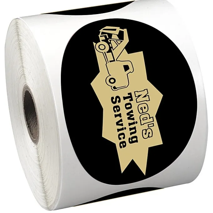 Sticker by the Roll - Oval - 2-5/8 inches x 3-3/4 inches