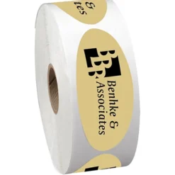 Sticker by the Roll - Oval - 1-1/4 inches x 3 inches