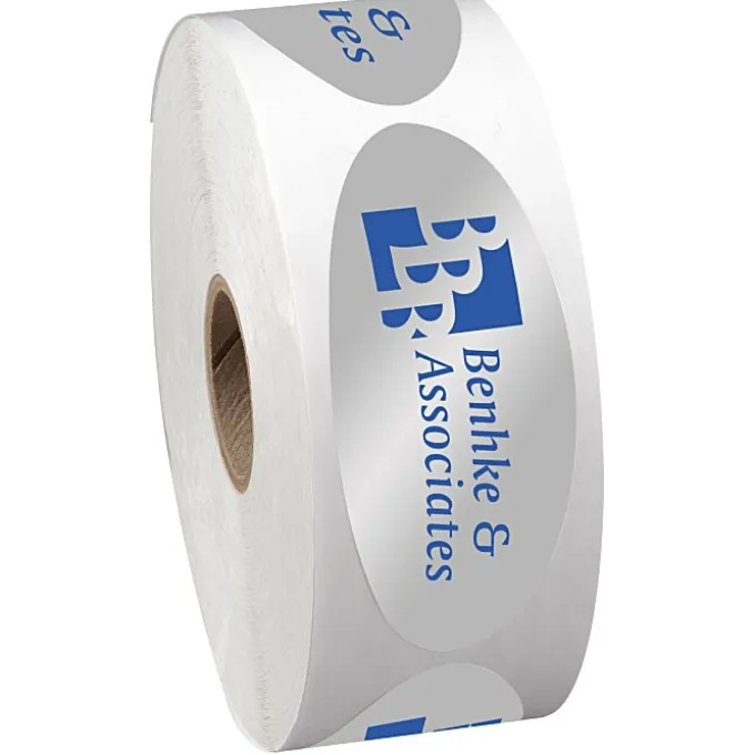 Sticker by the Roll - Oval - 1-1/4 inches x 3 inches