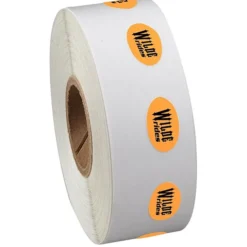Sticker by the Roll - Oval - 3/8 inches x 5/8 inches