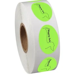 Sticker by the Roll - Oval - 3/4 inches x 1-1/8 inches