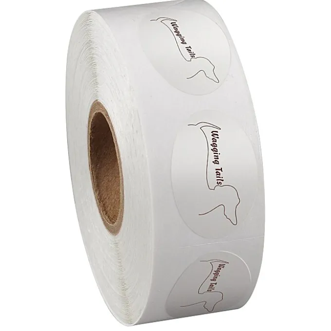Sticker by the Roll - Oval - 3/4 inches x 1-1/8 inches