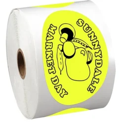 Sticker by the Roll - Oval - 2-1/2 inches x 4-1/4 inches