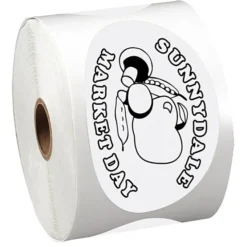 Sticker by the Roll - Oval - 2-1/2 inches x 4-1/4 inches