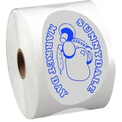 Sticker by the Roll - Oval - 2-1/2 inches x 4-1/4 inches