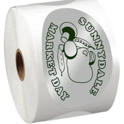 Sticker by the Roll - Oval - 2-1/2 inches x 4-1/4 inches