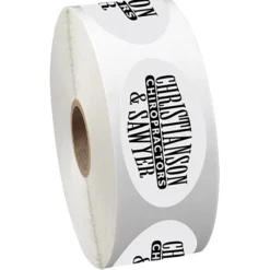 Sticker by the Roll - Oval - 1-1/4 inches x 2-1/4 inches