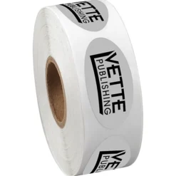 Sticker by the Roll - Oval - 3/4 inches x 1-1/2 inches