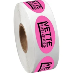 Sticker by the Roll - Oval - 3/4 inches x 1-1/2 inches