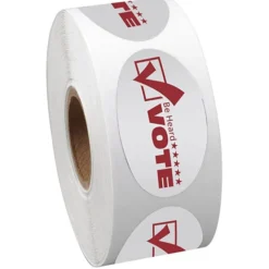 Sticker by the Roll - Oval - 1 inch x 1-3/4 inches