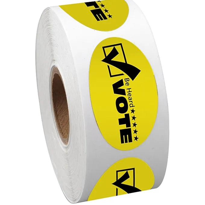 Sticker by the Roll - Oval - 1 inch x 1-3/4 inches
