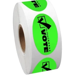 Sticker by the Roll - Oval - 1 inch x 1-3/4 inches