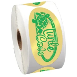 Sticker by the Roll - Oval - 1-3/4' x 3-5/8 inches