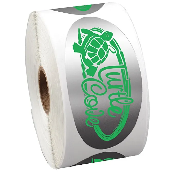 Sticker by the Roll - Oval - 1-3/4' x 3-5/8 inches