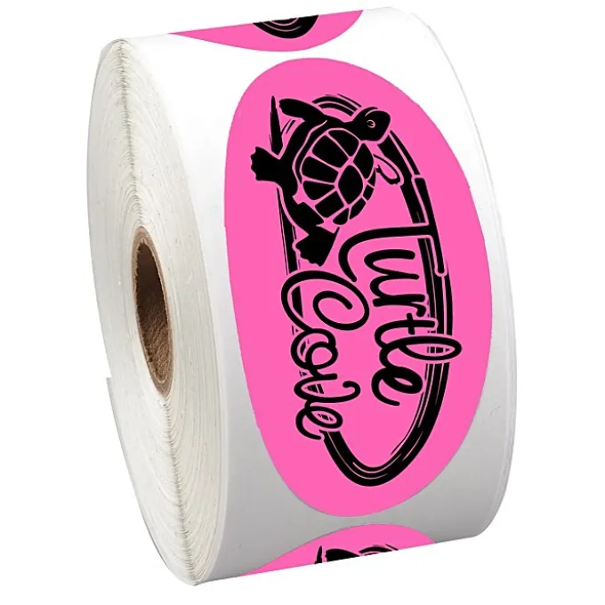Sticker by the Roll - Oval - 1-3/4' x 3-5/8 inches